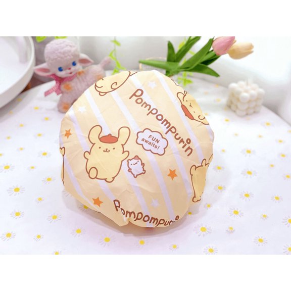 YOSENING Sanrio Hello Kitty Double-Layer Thickened Large Adult Shower Cap Wash Care Cap Bath Cap Waterproof Cap QQH624-3071