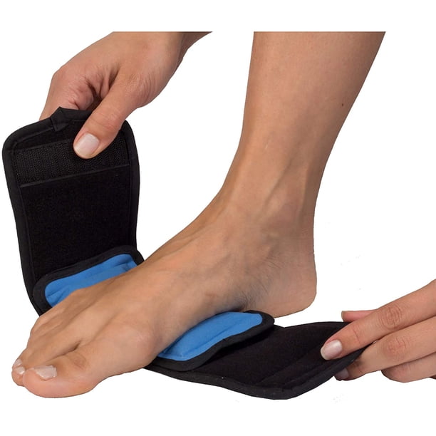 Envoltura de terapia de frío con correa de 34 cm: pequeña bolsa de hielo de gel reutilizable para lesiones y alivio del dolor, mano, arco, muñeca, codo, artritis, neuropatía. Rojo Verde MX-0130060FYD