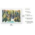 thumbnail image 2 of Koolau Cove - Oahu Hawaii - Koolau Mountain Range - From an Original Hawaii Watercolor Painting by Peggy Chun - Fine Art Rolled Canvas Print 27in x 40in, 2 of 4