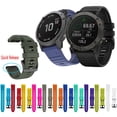thumbnail image 2 of Correa de reloj de 26 20 22 MM para Garmin Fenix 6 6X Pro 5 5S 5X Plus 3HR Fenix7 7X, reloj de silicona de liberación rápida, correa de muñeca Easyfit Tan Jianjun unisex, 2 of 2