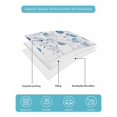 thumbnail image 5 of Quilts Twin XL Size, Teal Blue Eucalyptus Leaves Soft Comforter Bedding Set for Bed, Spring Farmhouse Botanical Lightweight Quilted Bedspread with Pillow Cover(2 Pieces) for All Season, 68x98 Inch, 5 of 6