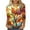 Multicolor Plus Size Blouse for Women_w, variant on CYMMPU 3/4 Sleeve Blouses for Women Dressy Casual Round Neck Loose Fit Tunic Tops Floral Printed Spring Tops Summer Fashion Shirts Lightweight Basic T-Shirts Multicolor S