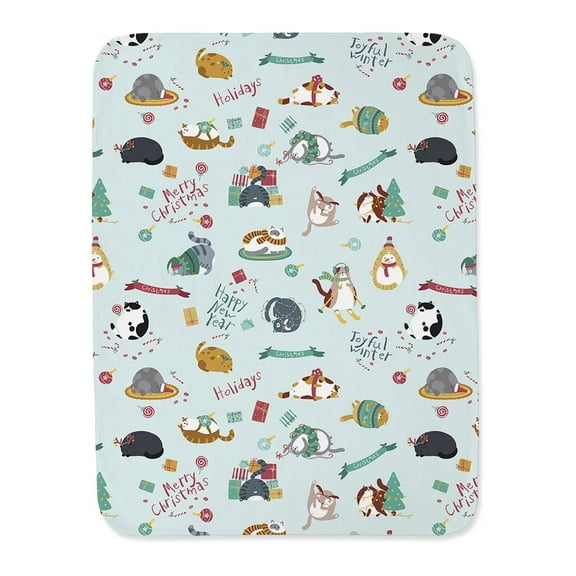 Winter Holidays Cats Blanket -Image by Shutterstock,