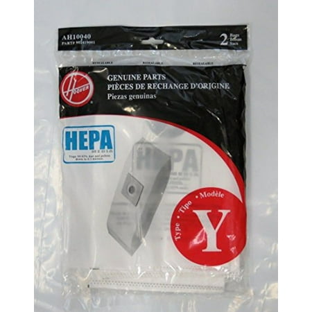 Hoover WindTunnel Y HEPA Pleated Vacuum Filter Bags 2 pack AH10040