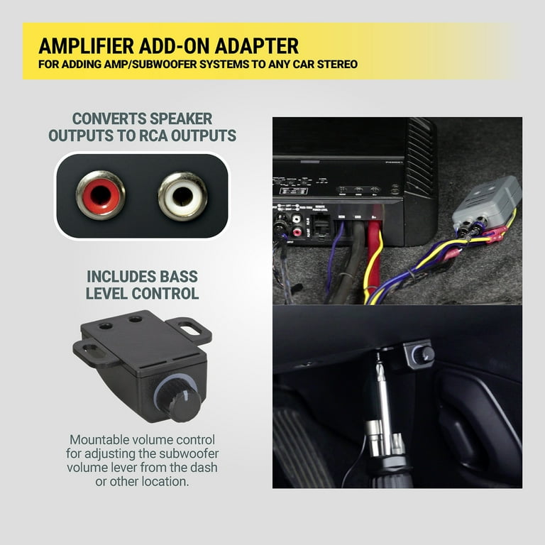 Scosche LOC2SL-WM1SD Car Stereo 2-Channel Audio Amplifier Add-on Adapter W/ Remote Black New