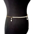 thumbnail image 4 of Yoyauz Pearl Belt Belt Gold Tiered Body Chain Pearl Navel Chain Beach Bikini Chain Party Sexy Body Jewelry Accessories For Ladies & Girls, 4 of 4