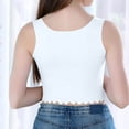 thumbnail image 3 of Posijego Big Girls Tank Tops Built-In Bra Pads Undershirts Crewneck Sleeveless Cropped Tops Yoga Athletic Tank Tees, 3 of 6