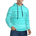 thumbnail image 2 of Daiia Turquoise Wooden for Men's Fashion Hoodies & Sweatshirts with Kangaroo Pocket Hooded Sweatshirt Breathable & Moisture Wicking-X-Large, 2 of 7