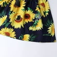 thumbnail image 3 of Zhuashum Flower Girl Dress 3-4 Years Sleeveless Skirt Baby Sunflower Kids Printed Princess Toddler Dresses Fashion Outfits Blue, 3 of 8