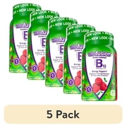 (5 pack) Vitafusion B12 Gummy Vitamins, Delicious Raspberry Flavor, 60ct (30 Day Supply)
