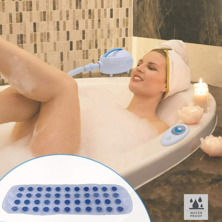SereneLife Bubble Bath Tub Mat Massage Jacuzzi Thermal Spa Waterproof Non  Slip Mat Tub Spa Massager Keep Warm Function Bath Mat Relaxing Hot Tub