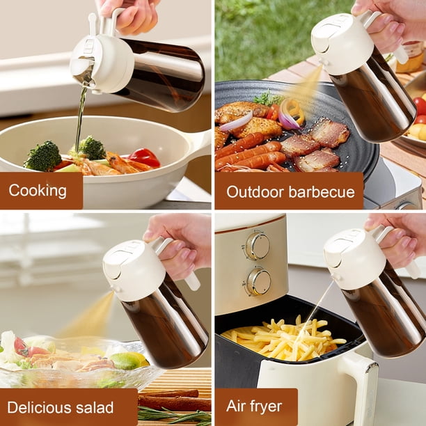 YARRAMATE 2-in-1 Olive Oil Sprayer & Dispenser with Stickers, 16oz