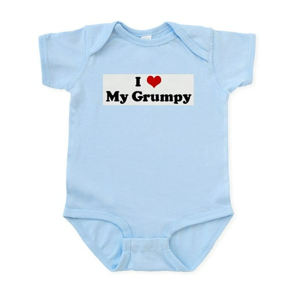 CafePress - I Love My Grumpy Infant Bodysuit - Baby Light Bodysuit, Size Newborn - 24 Months