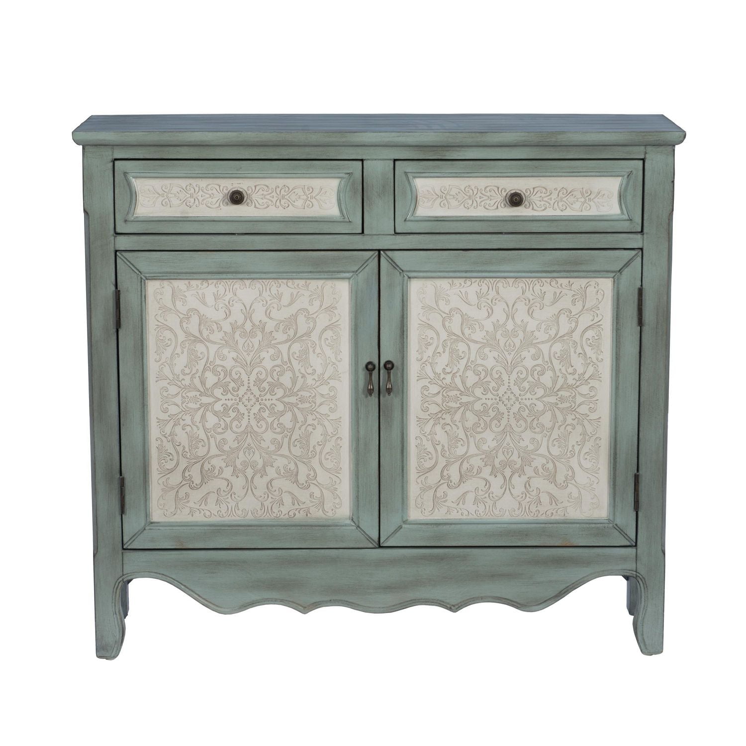 Maggie 2-Door Console, Antique Blue