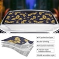 thumbnail image 5 of XMXT Car Sun Shade Windshield, Yellow Bells Prints Sunshade for Car Windshield Sun Shades for Car SUV Truck, m, 5 of 9