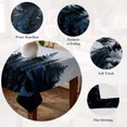 thumbnail image 5 of Forest Table Cloth Waterproof Tablecloths, Dark Blue Fall Bird Vintage Farmhouse Tree Tablecloth Dining Table Cover for Kitchen Party Tabletop Outdoor, Rectangle Tablecloth 52x70 Inch, 5 of 9