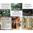 thumbnail image 6 of Manfei Cartoon Ancient Dinosaur 7 Pieces Bedding Comforter Set,3D Dino Print Jungle Dino Full Bedding Set Wild Animal Bedroom Decor Reversible, 6 of 8