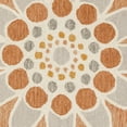 thumbnail image 5 of SAFAVIEH Novelty Delaney Floral Wool Area Rug, Grey/Rust, 6' x 6' Round, 5 of 6
