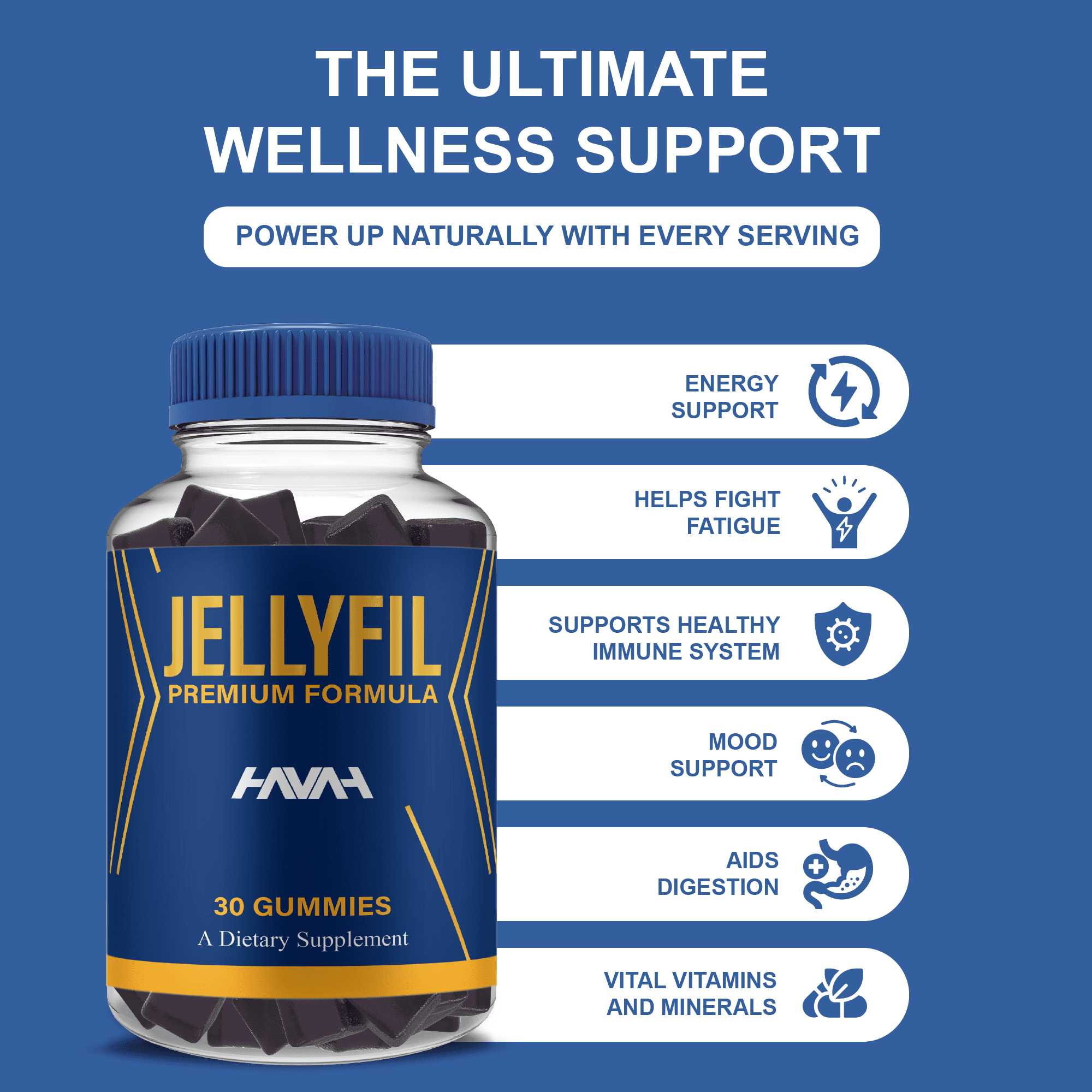 (2 Pack) Jellyfil Male Gummies, Jelly Fill Male Formula (120 Gummies)