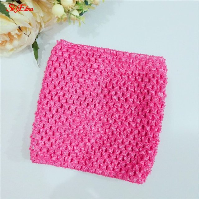 Tops de tubo de tutú de ganchillo para niña, corpiño hecho a mano con pecho envuelto, falda ancha de punto 5Z, 9/6 pulgadas