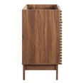 thumbnail image 3 of Sink Vanity Cabinet, Walnut, Wood, Mid Century Hotel Bedroom Bathroom, Modern Contemporary HB33344, 3 of 9
