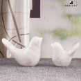 thumbnail image 3 of Radicaln White Marble Love Birds Set of 2 – 4.5 inch Handmade Sculptures for Shelf Decor, Wedding Gift, Home Display, Anniversary or Couple Room Accent, 3 of 6