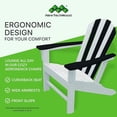 thumbnail image 2 of NewTechWood Atlantic Classic Curveback Zebra Plastic Outdoor Patio Adirondack Chair, 2 of 5