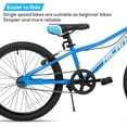 thumbnail image 3 of Hiland 20 inch Kids Mountain Bike for Girls Boys with Dual Handbrakes Kickstand, Blue, 3 of 7