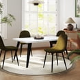 thumbnail image 2 of Homy Casa 63 inch Dining Set for 4, Large Table with Upholstered Chairs, 2 of 10
