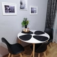 thumbnail image 4 of Cornershops Leather Table Mat Table Placemat Heat Insulation Trivet Non-slip Kitchen Tool black, 4 of 8