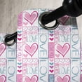 thumbnail image 3 of Ambesonne Romantic Grommet Curtain, Love You Calligraphy, 50" x 72", Pale Pink Teal, 3 of 6