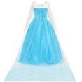 thumbnail image 2 of BanKids Princess Elsa Costume Elsa Dress Up for Little Girls with Wig,Crown,Wand,Gloves 4T-5T(Q89), 2 of 7