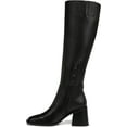 thumbnail image 5 of Sam Edelman Women's Knee, Stacked Heel, Square Toe Leather High Boots, Black, 8.5, 5 of 5