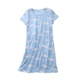 thumbnail image 3 of Ensembles de Pyjama pour Femmes Chemise de Nuit pour Femmes Grande Taille Vêtements de Maison Mignons en Coton Tricoté Doux et Manches Courtes Col Rond Pyjamas, 3 of 3