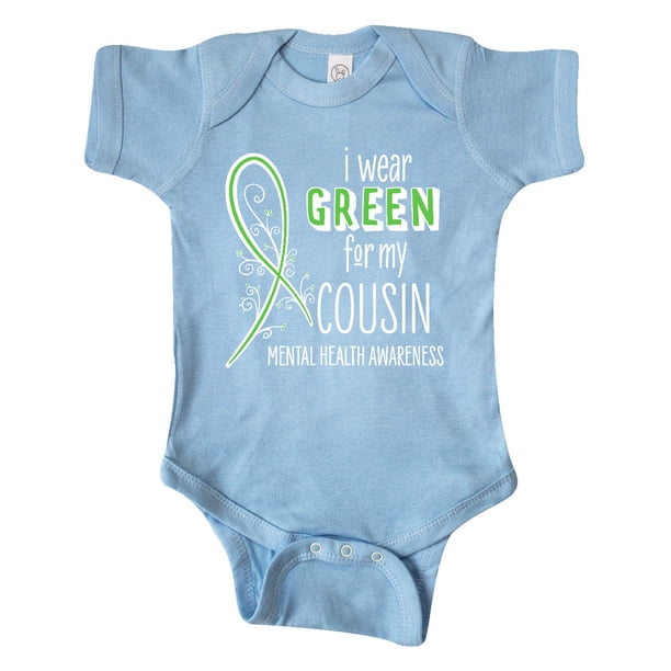 I Wear Green For My Cousin Mental Health Awareness Infant Creeper Walmart Com Walmart Com