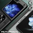 thumbnail image 4 of Allytech Phone Case for Samsung Galaxy Z Flip 5 5G with 1 Set Screen Protector - Military Grade Protection Shockproof Ring Holder Stand Anti-Scratch Hybrid Cover for Samsung Galaxy Z Flip 5 -Black, 4 of 11