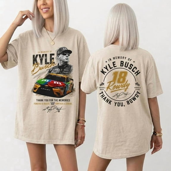 RIP Kyle Shirt Rowdy Tribute T-Shirt In Memory Motorsport Graphic Tee Auto Racing Fan Memorial Apparel Unisex Gift