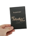 thumbnail image 3 of Unique Bargains 1 Pc Passport Holder Letters Design Passport Sleeve Black, 3 of 5