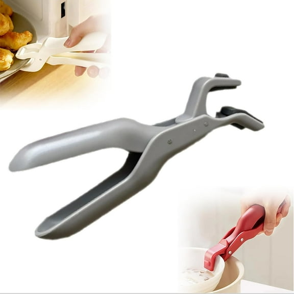 Scarcelye Hot Plate Gripper,Silicone Non-Slip Heat Insulation Anti-Scald Clip,Multi-Purpose Bowl Holder Clip for Kitchen