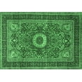 thumbnail image 1 of Ahgly Company Indoor Rectangle Persian Emerald Green Traditional Area Rugs, 5' x 7', 1 of 4