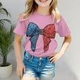 thumbnail image 2 of Vêtements pour Adolescentes, T-Shirt Tendance pour Filles, Manches Courtes, Col Rond, Été, Coupe Décontractée, Basique, 2 of 4