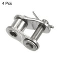 thumbnail image 3 of Uxcell 4Pack Chain Offset Half Link Roller 3/8" Pitch Stainless Steel for 06B Chain, 3 of 6