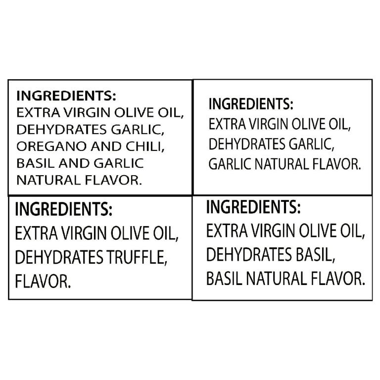 Mantova Flavored Extra Virgin Olive Oil Set, Truffle|Tuscan Herb