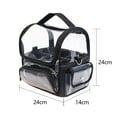 thumbnail image 2 of Bolsa de maquillaje portátil Bolsa de maquillaje simple transparente Estuche de maquillaje portátil de viaje de gran capacidad, 2 of 5