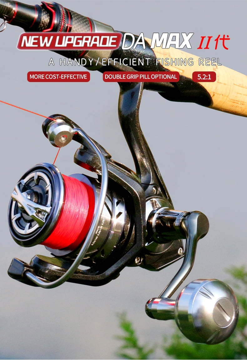 New arrival Saltwater Fishing Reel Spinning 2000-7000 3+1BB 5.2:1 Max Drag 15KG Metal Knob Water-Proof Reels