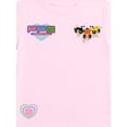 thumbnail image 5 of Powerpuff Girls Girls' Athletic Front & Back T-shirt with Embroidery & Straight Leg Fleece Pants, 2-Piece, Sizes 4-16, 5 of 11
