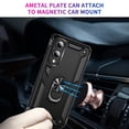 thumbnail image 5 of Dteck Case for Samsung Galaxy S25 Edge,Military Grade Drop Impact Case 360 Metal Rotating Ring Kickstand Holder Armor Heavy Duty Shockproof Cover for Galaxy S25 Edge,Black, 5 of 7