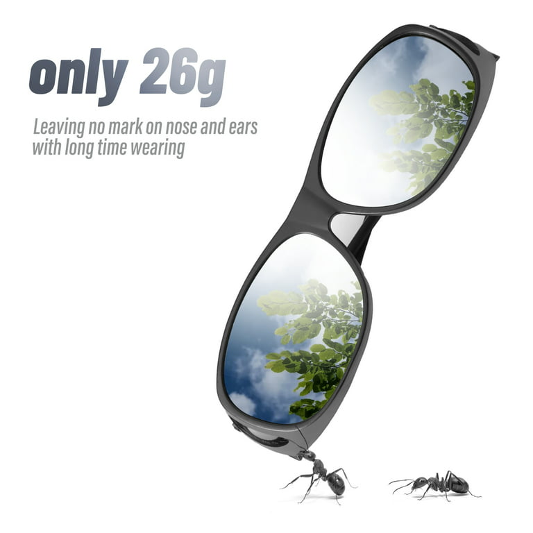 Xagger Polarized Sunglasses for Men and Women Rectangular Wrap Around  Sports Shades Driving Fishing Running Anti-Glare UV400 Sun Glasses 