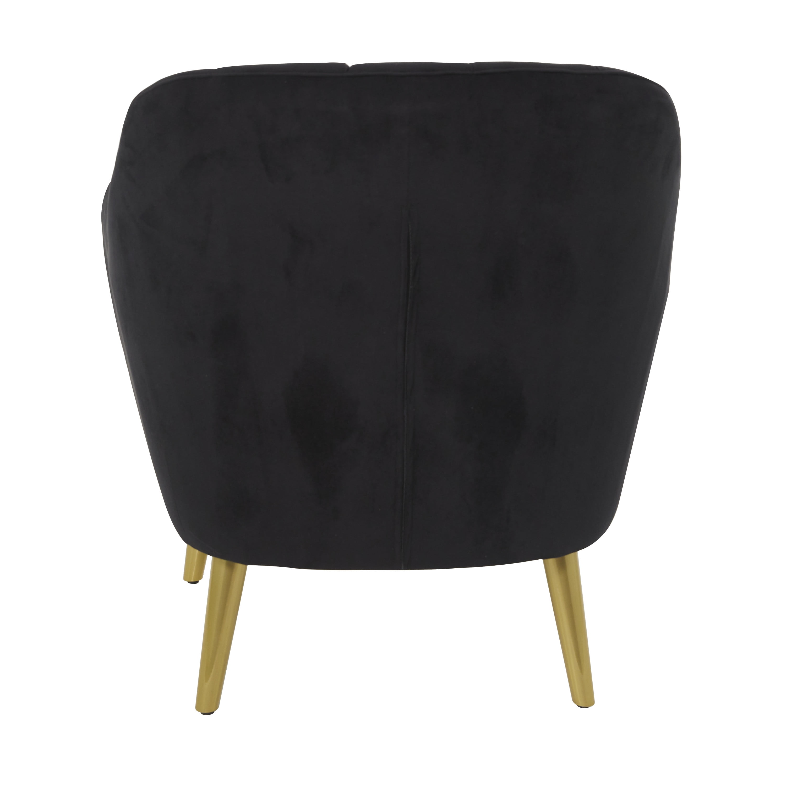 DecMode 30" x 32" Black Polyester Accent Chair, 1-Piece