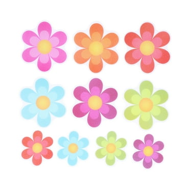 Clispeed Non Slip Bath Mat Stickers Assorted Color 10Pcs 3.9X3.9X0.08In